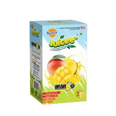 Nutri+ Juicee+ Mango Fortified Soft Drink Powder 250 gm